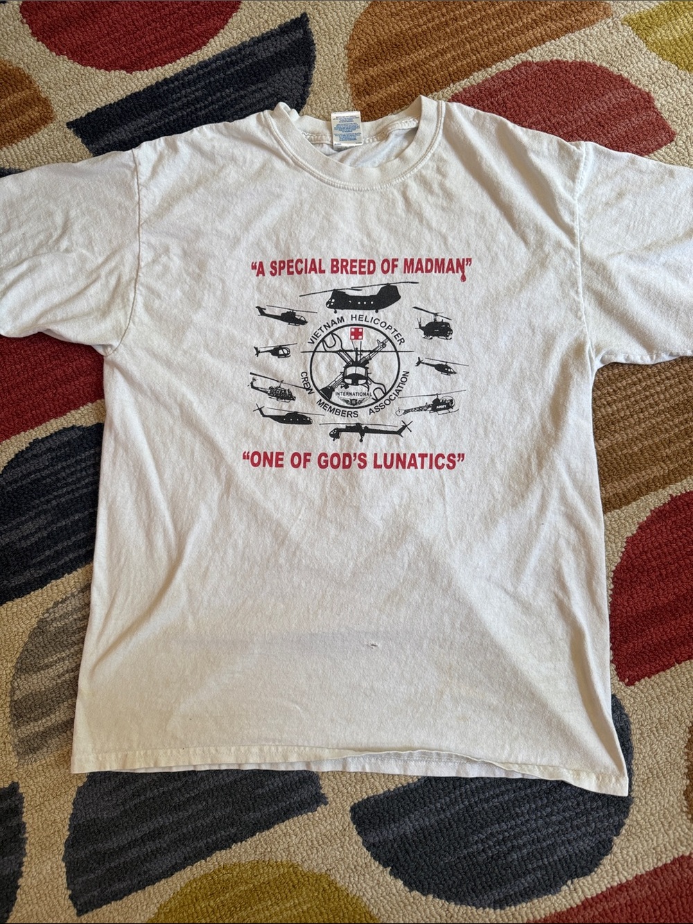 Vietnam Helicopter Crew Member Association tee shirt, size large